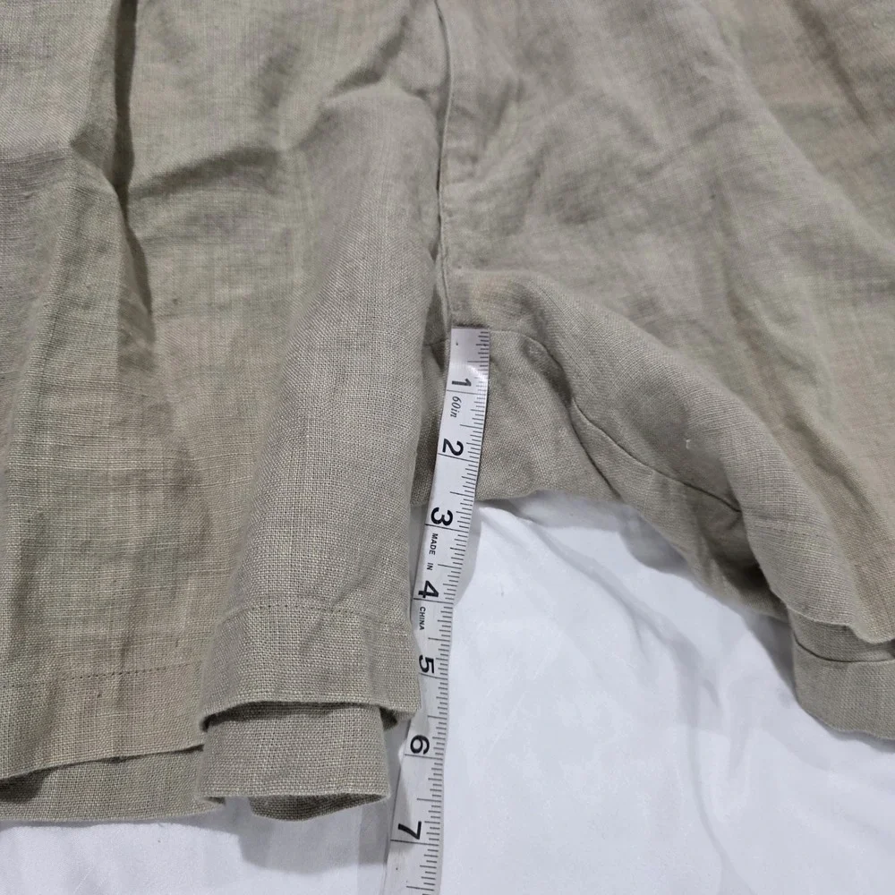 Banana Republic Mens Linen Shorts Size‎ 35 Tan Business Casual